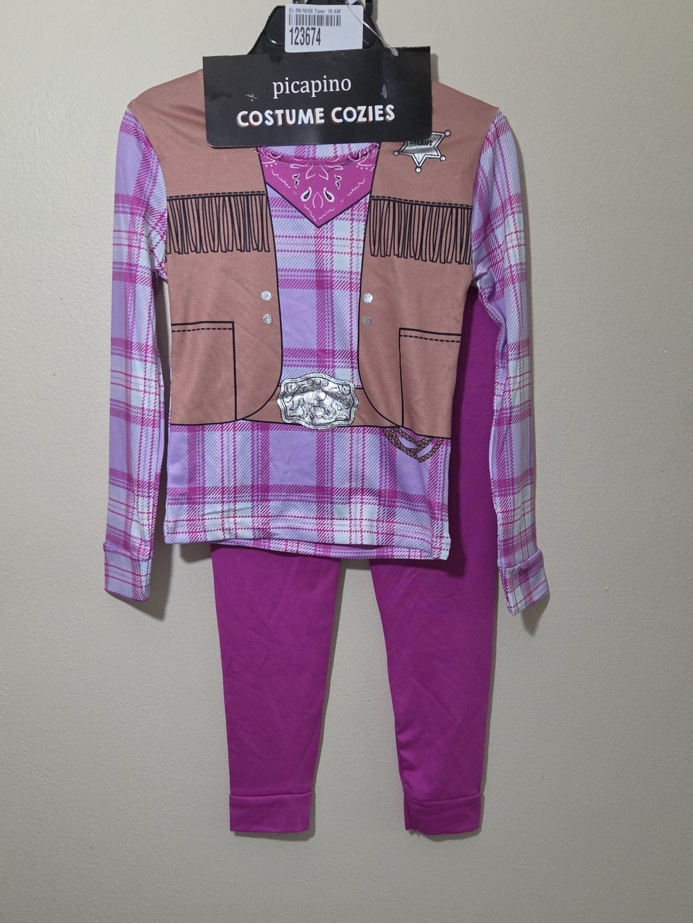 Picapino- Pink Cowgirl Kids Costume Cozies. Sz 4T